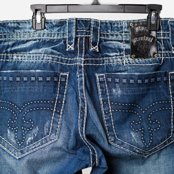 Rock Revival “Mason” RE8664R Men’s Straight Jeans (Size 36x32) - Picture 3 of 13